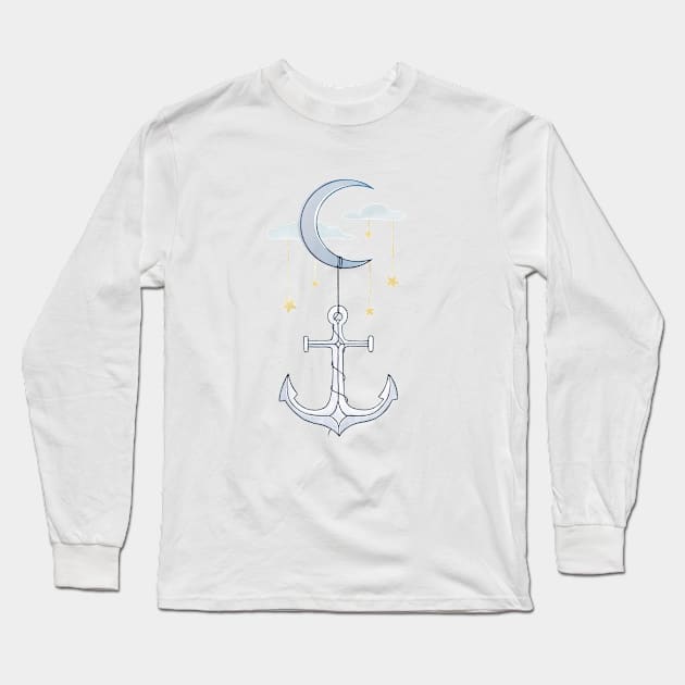 Anchor Your Dreams Long Sleeve T-Shirt by Barlena